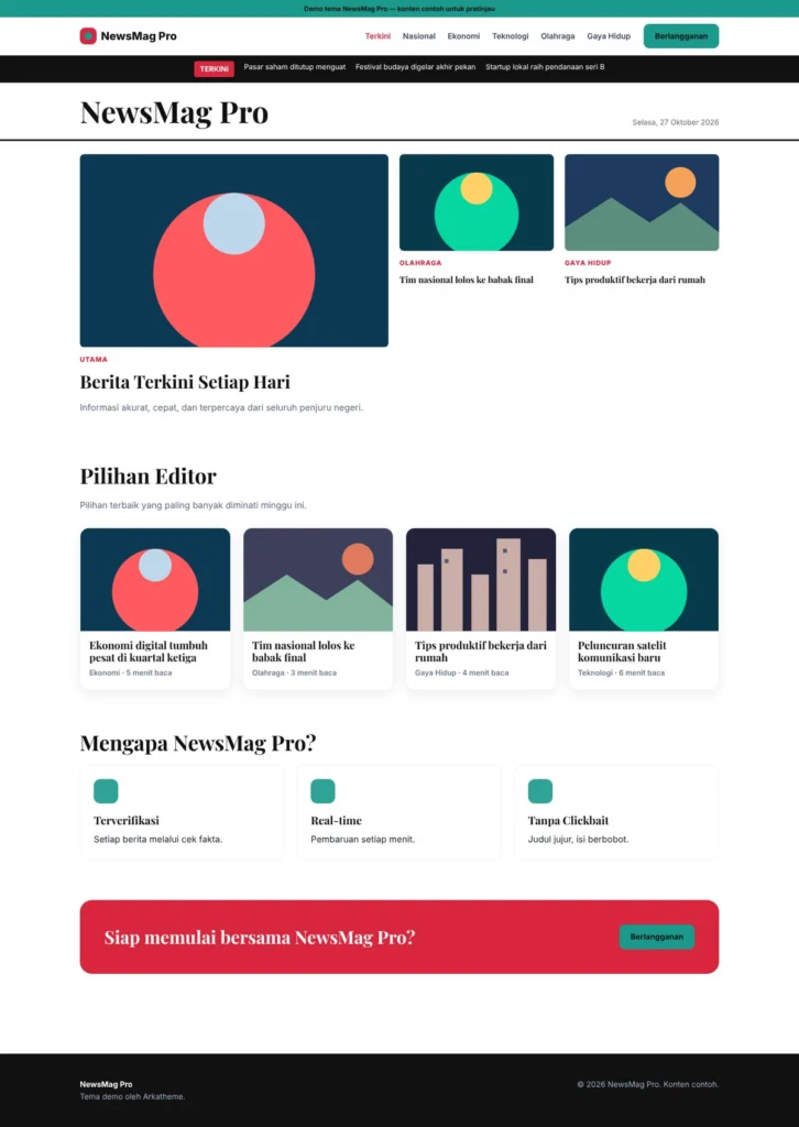 Preview desktop NewsMag Pro