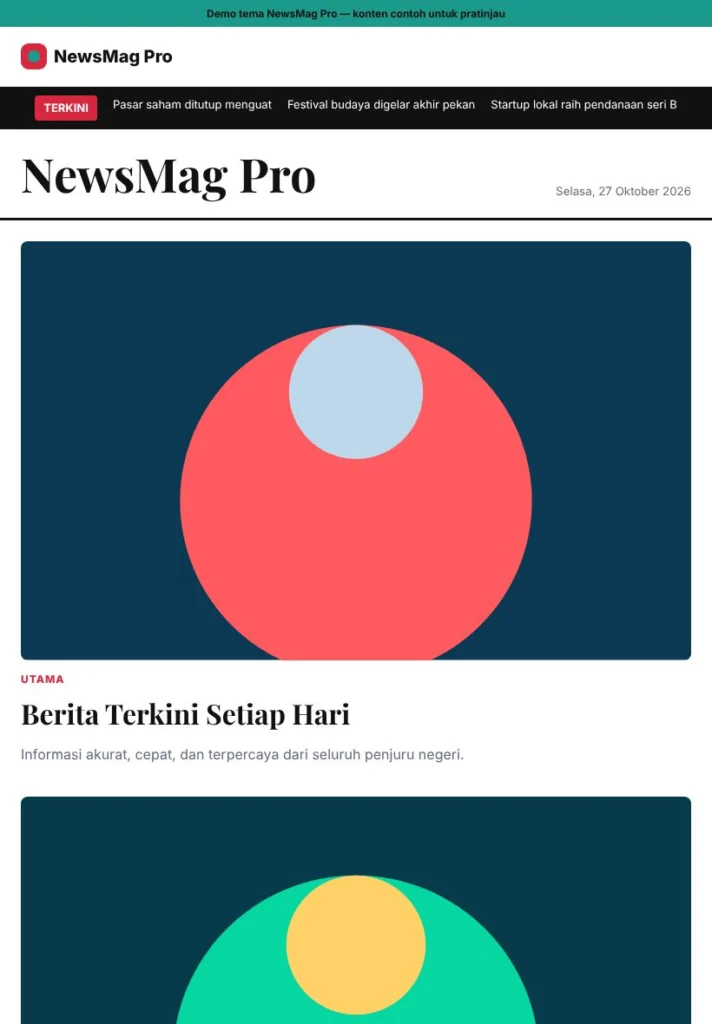 Preview tablet NewsMag Pro