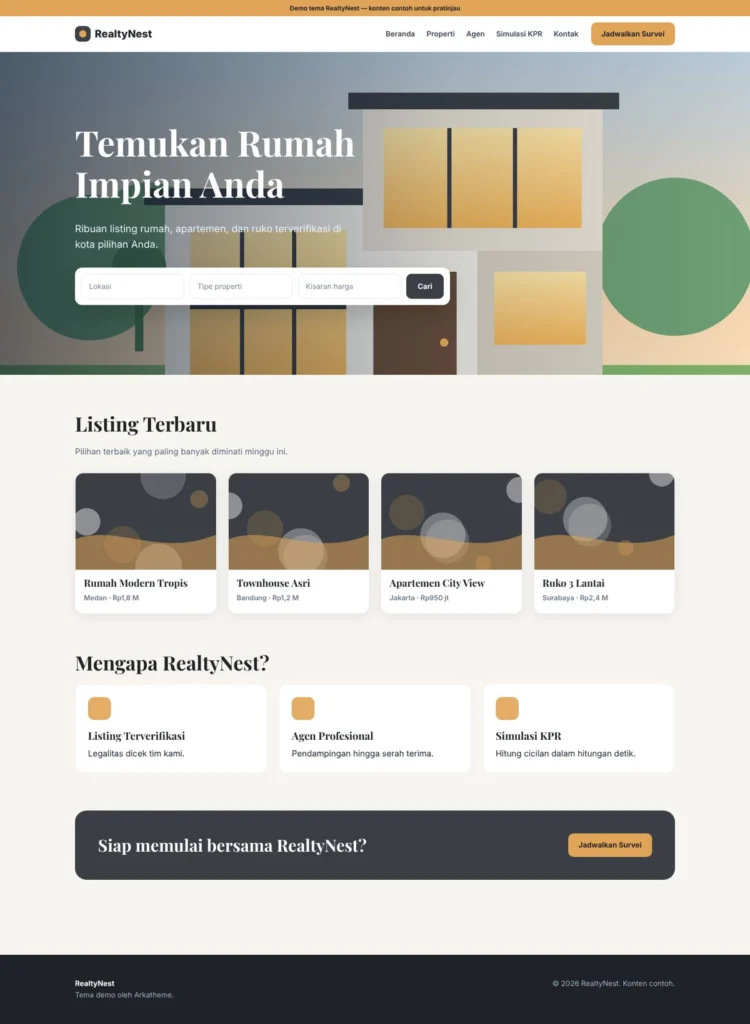 Preview desktop RealtyNest